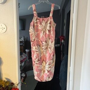 Islander Floral Pink Hawaiian Dress